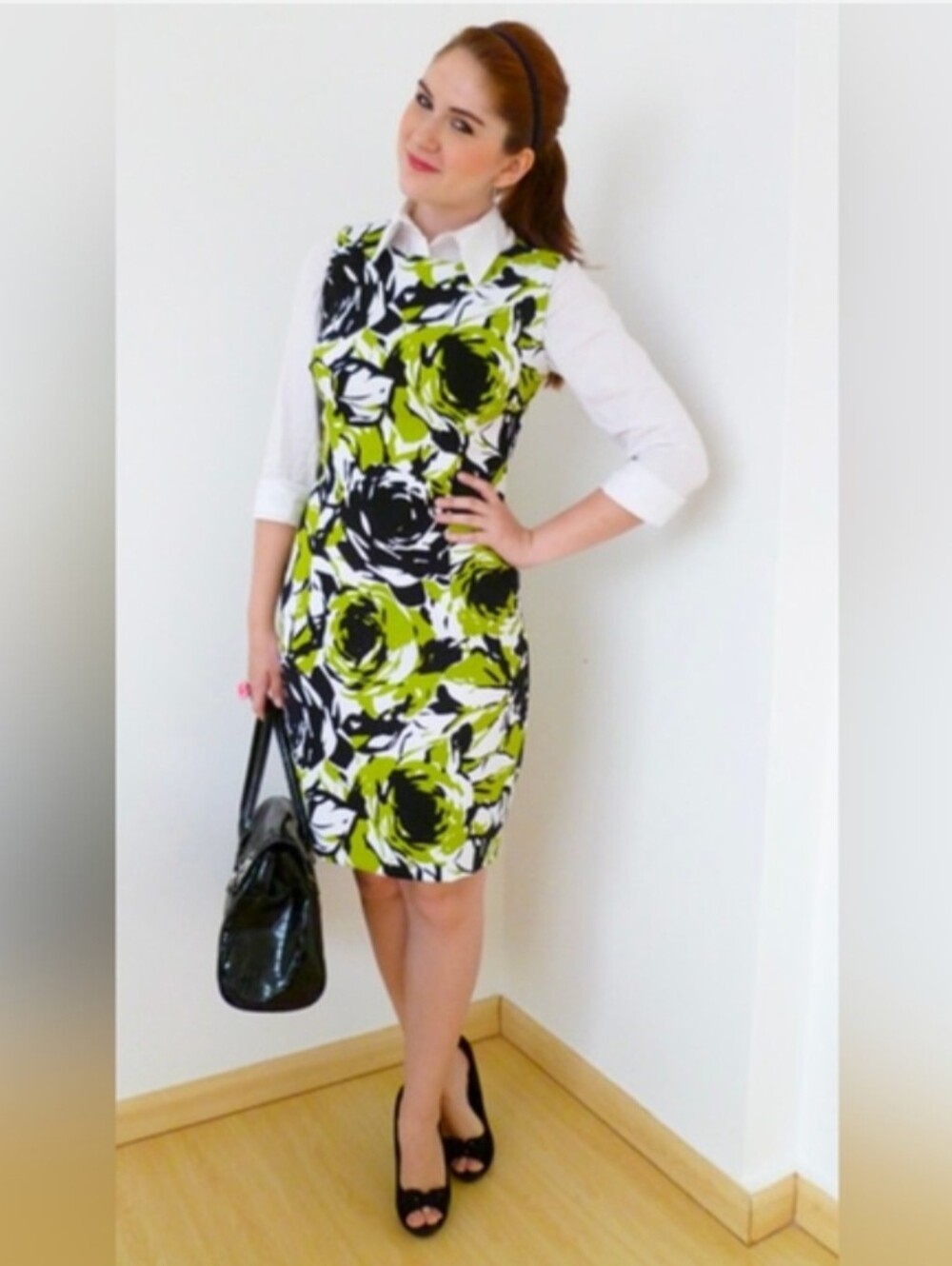 Ronnie Nicole Black & Green Dress Size 14P 🎉🎉 Host Pick 🎉🎉
